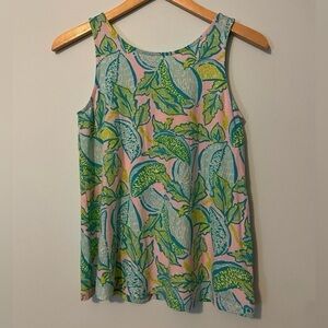 Lily Pulitzer Urchin Pink Vitamin Sea Kristen Tank Top